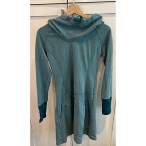 Columbia Omni Wick Extra Long Hoodie Hoodie Pullover Dress (Women's‎ XS) green